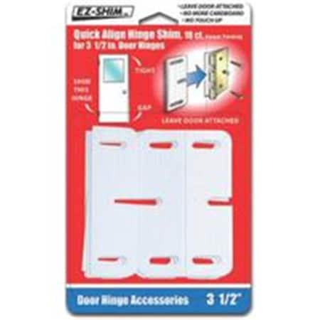 EZ SHIM Shims 3-1/2In Hinge White HS350BP EZ387831